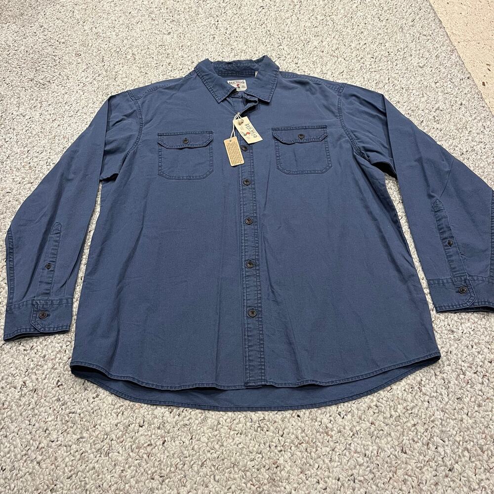NEW Red Head Button Front Utility Work Short XL Blue Outdoor Casual Classic